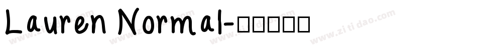 Lauren Normal字体转换